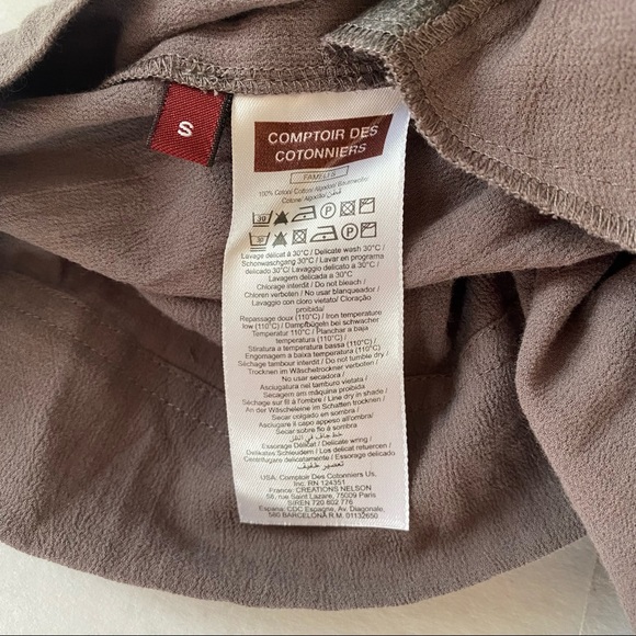 Comptoir des Cotonniers Attached Button Front Tank and Deep V Sweater Dress, S - Picture 7 of 7